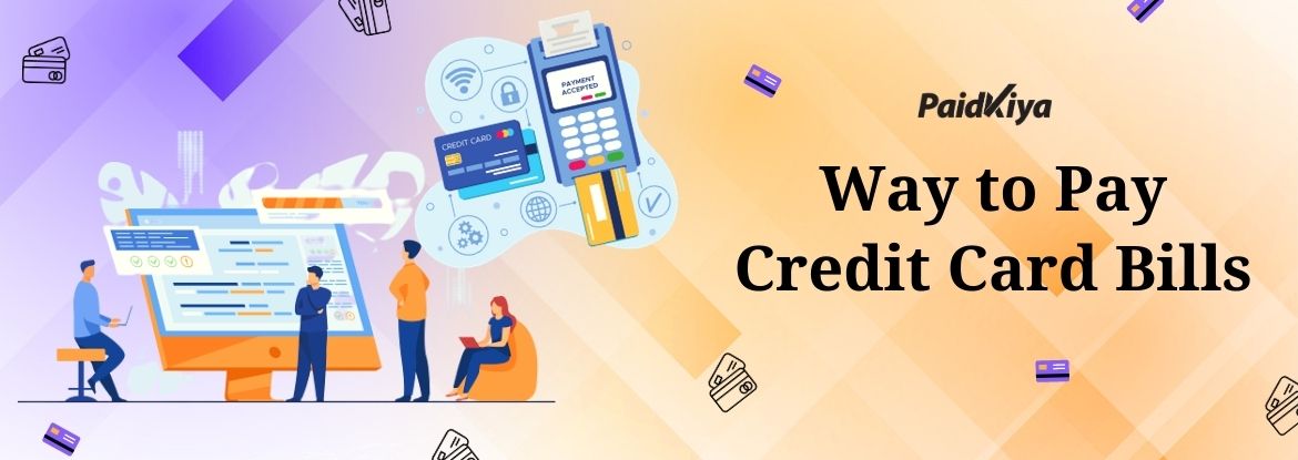 Credit Crad bills pay using another credit card via Paidkiya